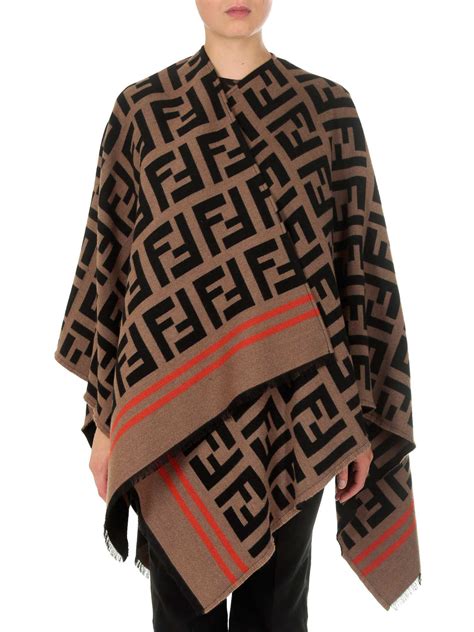 fendi papuce|Fendi poncho saks.